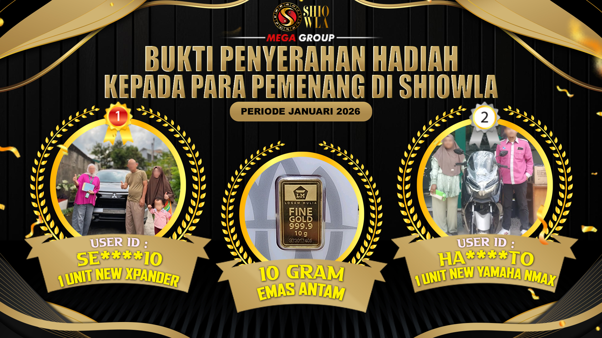 Selamat Kepada Member Setia Shiowla Sudah Memenangkan Satu Unit Mobil Pajero Sport